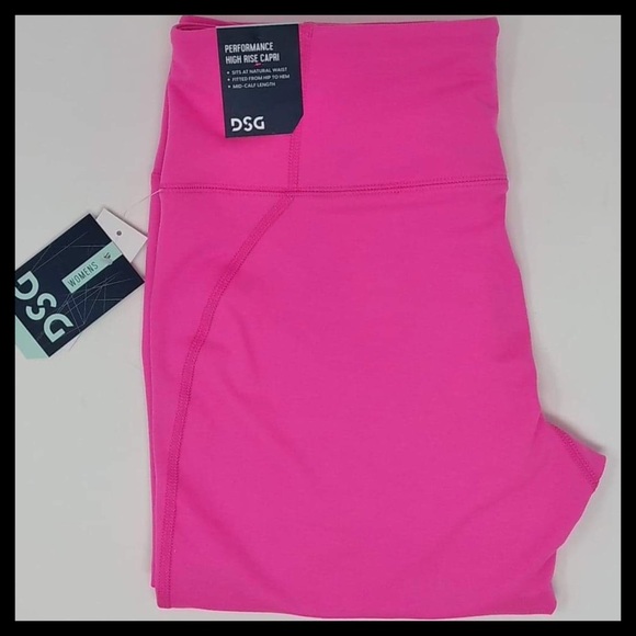 DSG Performance High Rise Capris Power Pink - Picture 3 of 6